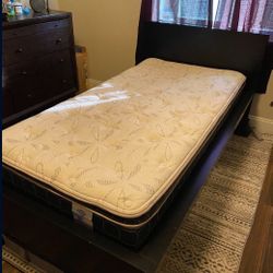 Ikea  Twin Bed Frame & Mattress & Sheets!!