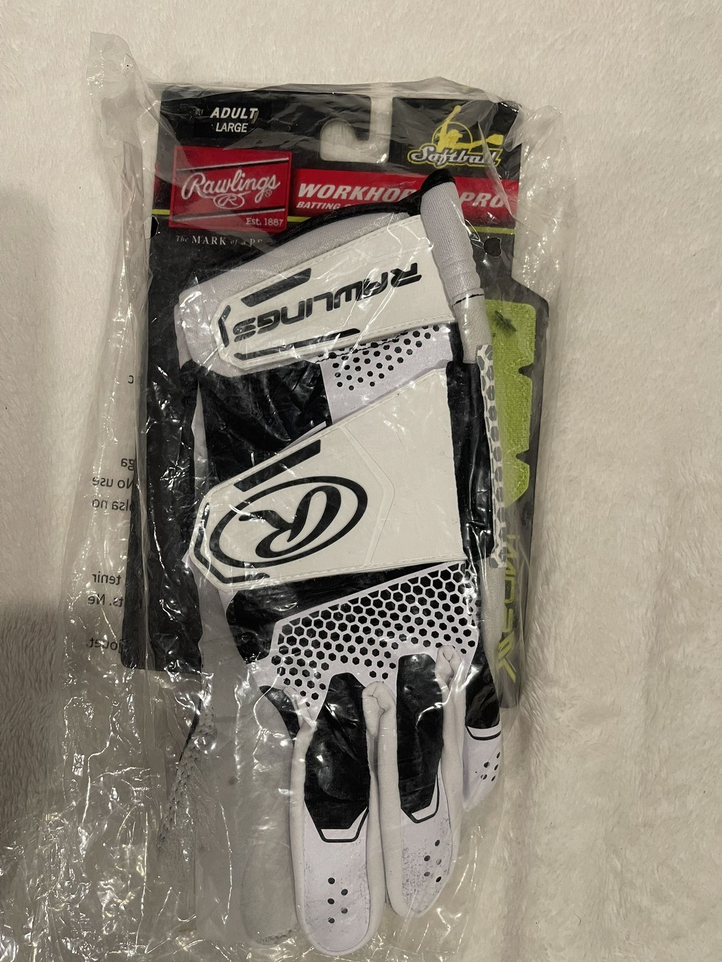 Multiple Baseball Softball Batting Gloves Rawlings Work Horse 