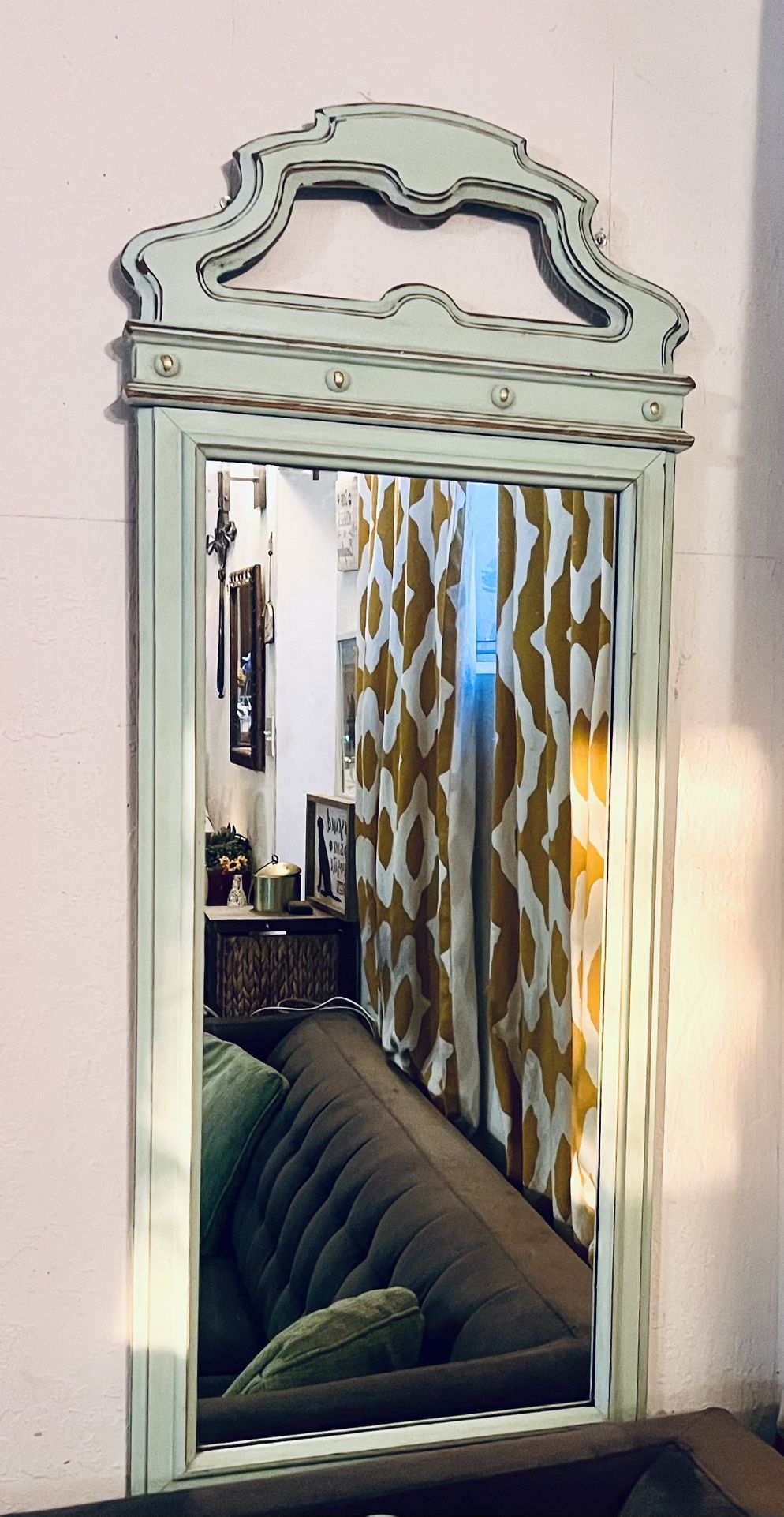 Long Wooden Mirror