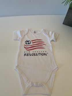 New England Revolution Soccer Team Baby Onesie. Brand New. Size 6months