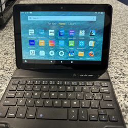 Amazon Fire Tablet w/ Case and Keyboard