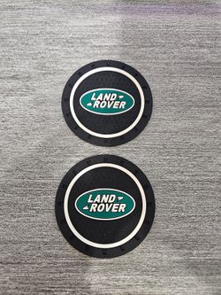 Brand New 2PCS LANDROVER Rubber Car Cup Holder Pad Water Cup Slot Non-Slip Mat Universal