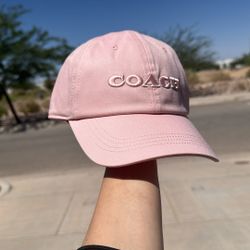 COACH pink Baseball Hat