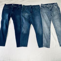 Batch #2 - 3 Pairs of Women’s Jeans - Size 12