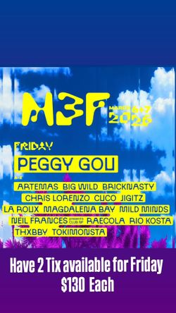 M3F Friday Tickets