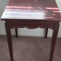 Vintage Solid Wood Side Table Stand