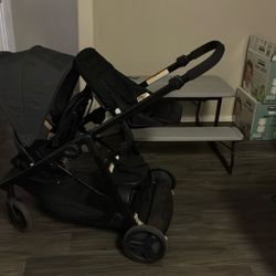 Black Double Stroller 