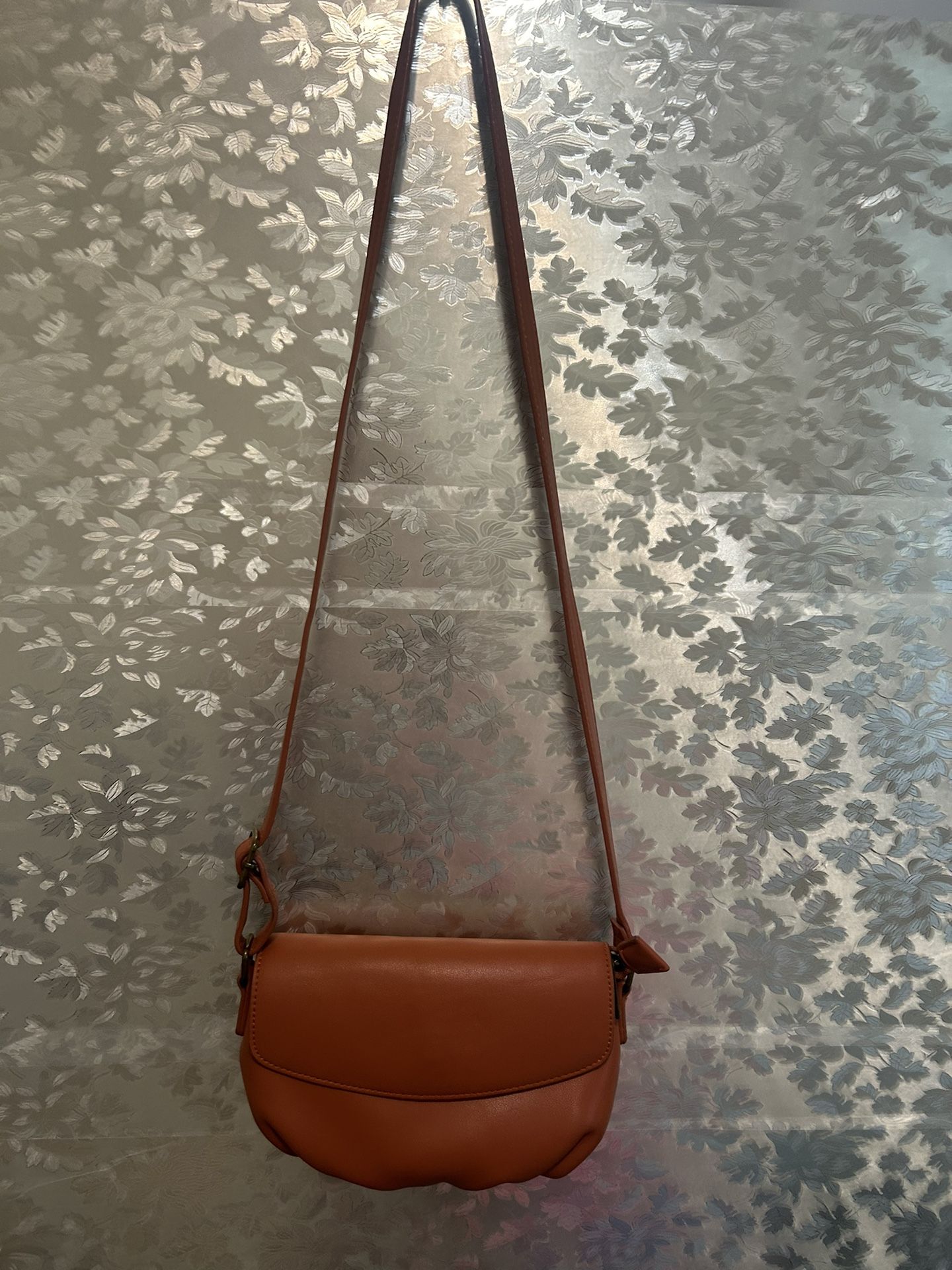 Leather Sling Bag- Golden Brown