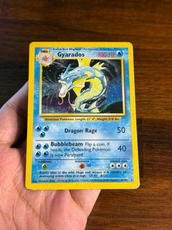 Gyarados Holo Pokémon Base Set 6/102 Rare