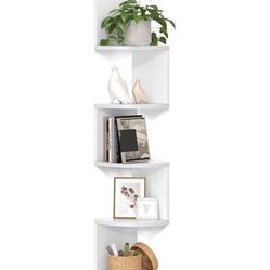 White Corner Shelf For Wall 