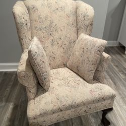 Vintage wing backed chair