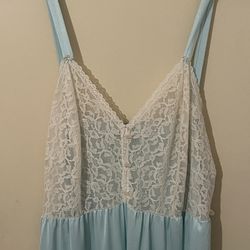 Vintage Aqua Nightgown 
