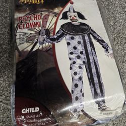 Psycho Clown Costume Child Medium