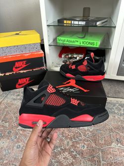 Unisex L V Supreme x Jordan 4 Retro Red for Sale in Portland, OR - OfferUp