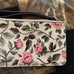 Floral Coach Wristlet