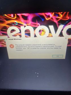 Lenovo V15_ADA model 82C7 cannot format
