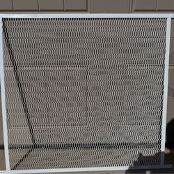 Like new: 36” White , Pet Grill, Screen Door Protector