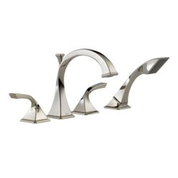 Brizo Virage Deck Mounted Roman Tub Filler Trim with Metal Lever Handles and Built In Diverter

