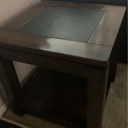Wood End Table For Living Room 