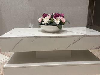 White Living Room Table