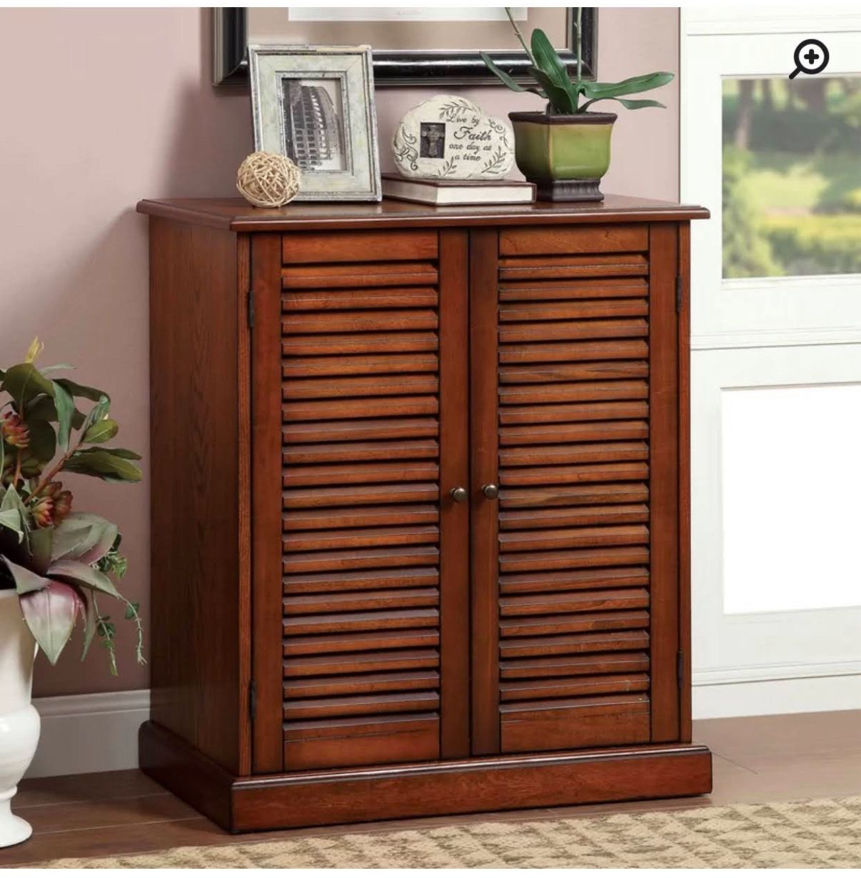 Solid Oak Wood Shoe Storage Entryway