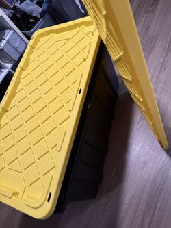 Two Yellow Heavy Duty Bins