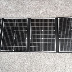 ELECAENTA 120W Portable Solar Panel, 25% High Efficiency (3rd Gen), PD 45W USB C/ DC/ QC 3.0, Foldab