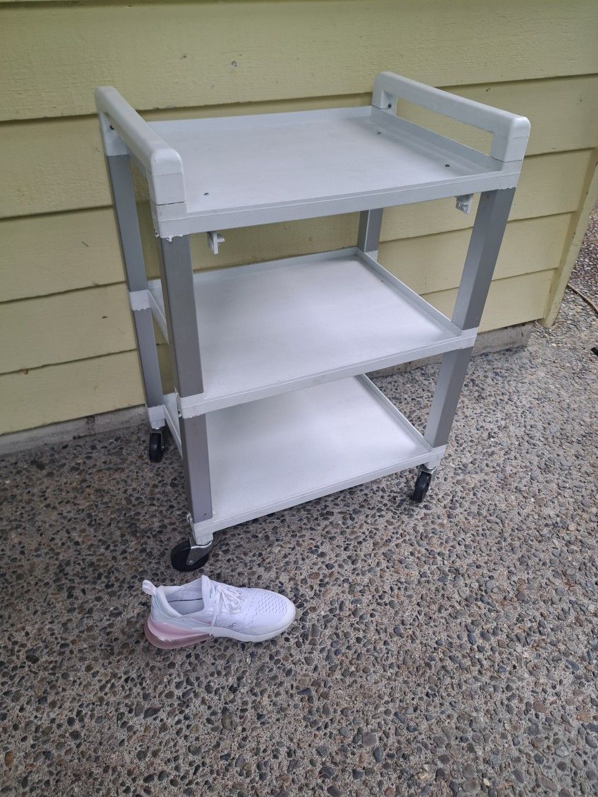 Rolling utility medical, rehabilitation, PT cart