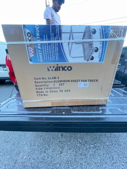 Aluminum sheet pan truck and 8 sheets