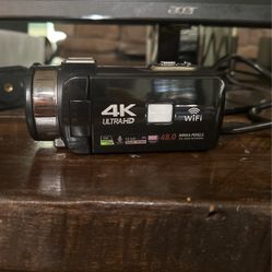 4K camera and SD card and camera holder
