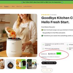 Moreborn/ food recycler/ food waste composter 4L