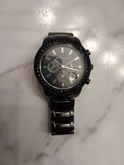 Silpada Black Chronograph Watch