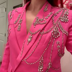 Beaded Blazer Dress 