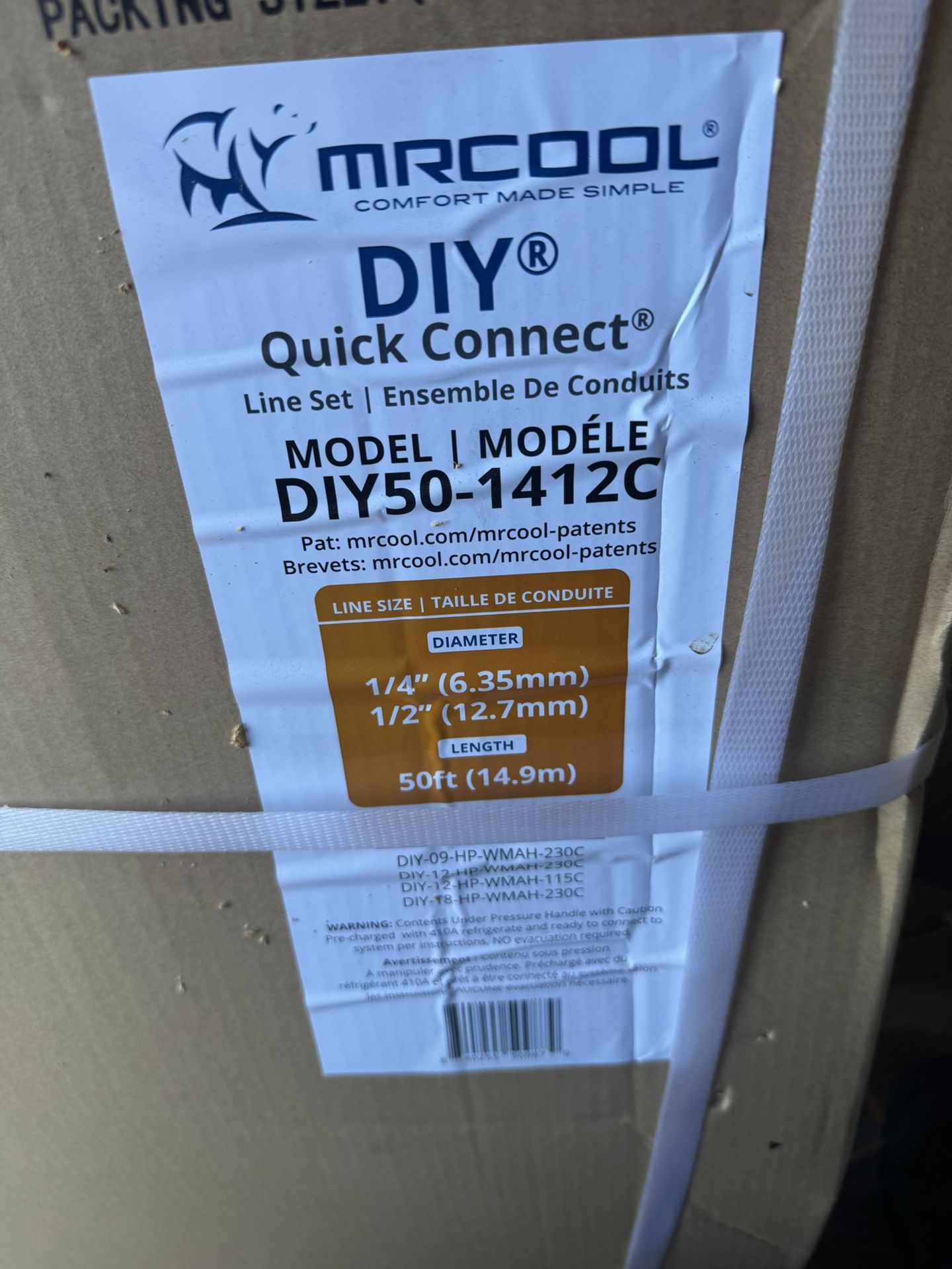 Mrcool DIY50-1412C Line Set With Communication Wire