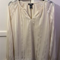 Silky Ivory Express Blouse