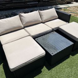Patio Outdoor Furniture Couch Table Pillows LIKE NEW