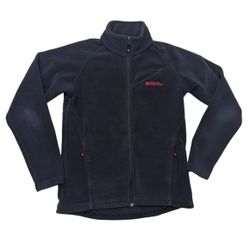 Mountain Warehouse Navy Fleece Full Zip Up Collar Sweater Womans