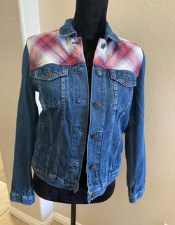 GAP PENDLETON Denim Jacket Flannel Womens