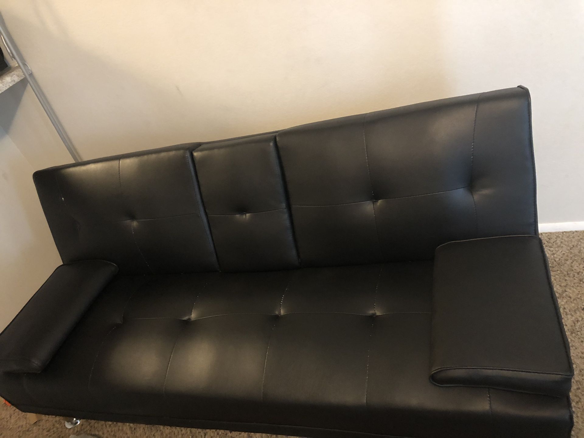 Leather couch or futon