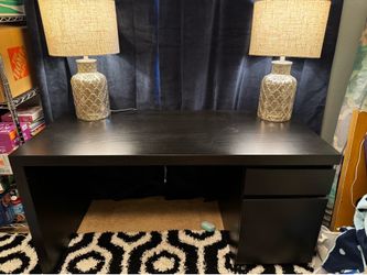 Black desk