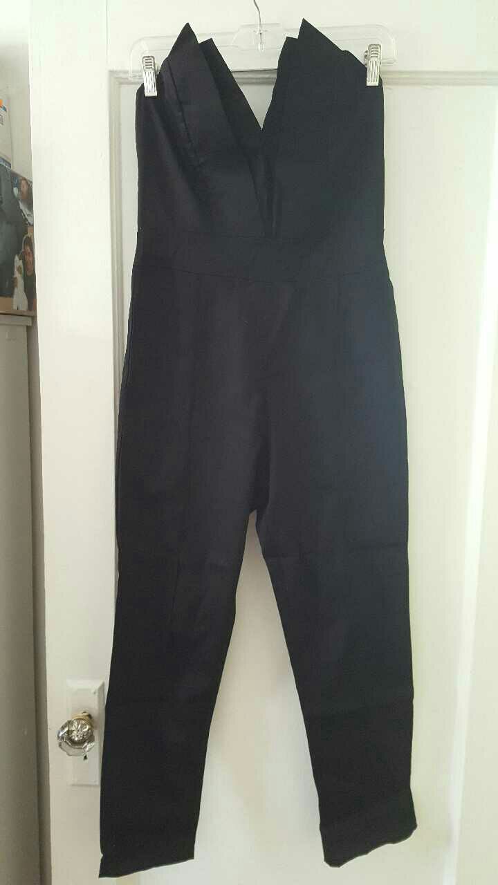 Strappless jumpsuit