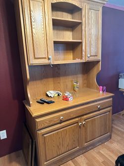 Oak hutch