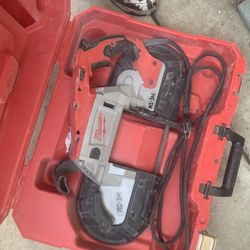 Milwaukee Corded Bandsaw(Used) 90° Corded Milwaukee Drill (new) Standard Chuck Drill Set