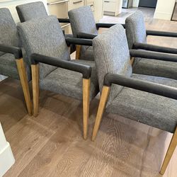 Four Hands Dining Arm Chairs Set of 6