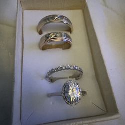 14k Gold Wedding Ring And Ban OBO