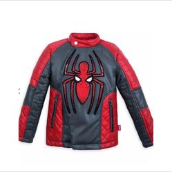 Spider-Man Leather Jacket Boy 9/10 Disney Store