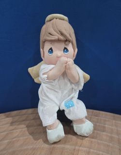 Vintage 2000 Precious Moments Talking Prayer Pal Baby Boy Angel 10" Plush