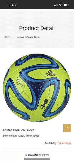 adidas Brazuca 2014 World Cup Brazil FIFA Match Ball Soccer Size 4