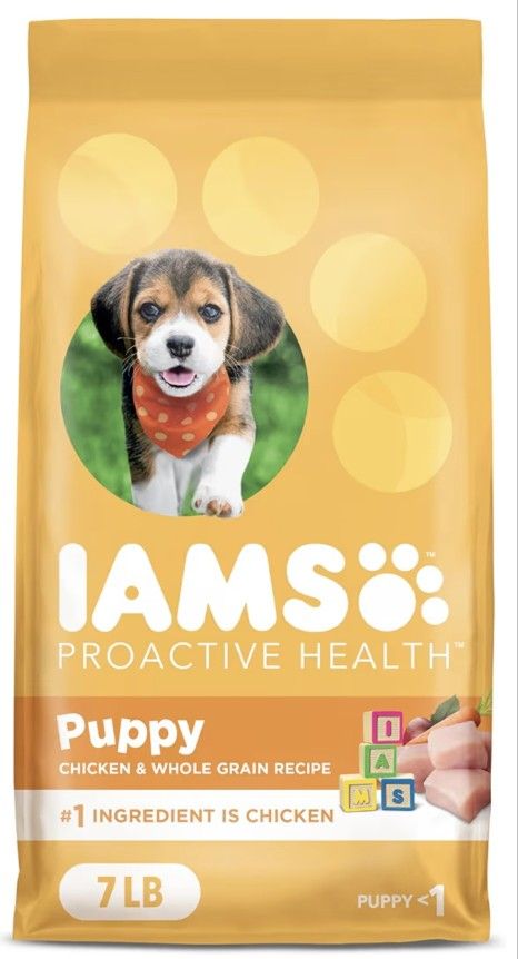 IAMS Proactive Health Puppy Food with Real Chicken, 7 lb. Bag