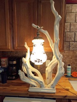 Unique lamp made out of antler ears